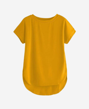 Women Solid Round Neck Cotton T-Shirt