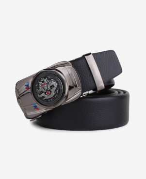 Just Style Men Black Artificial Leather Belt