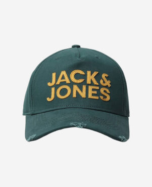 Jack & Jones Men Green & Yellow Embroidered Cap
