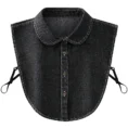 Dickey Collar for Women-Black crew neck