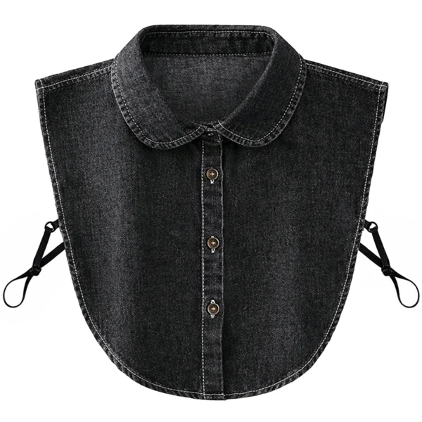 Dickey Collar for Women-Black crew neck Dickey Collar for Women-Black crew neck