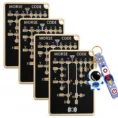 Morse Code Trainer Card with LED Indicator-4pcs