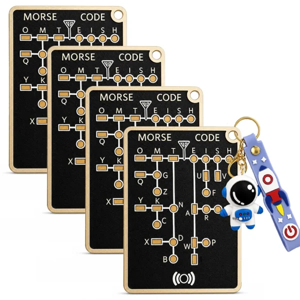 Morse Code Trainer Card with LED Indicator-4pcs Morse Code Trainer Card with LED Indicator-4pcs