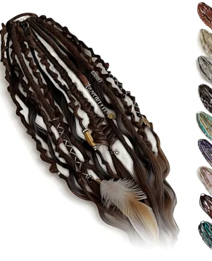 Stretchy dreadlock ponytail