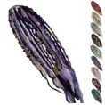 Stretchy dreadlock ponytail-purple