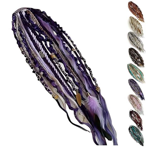 Stretchy dreadlock ponytail-purple Stretchy dreadlock ponytail-purple