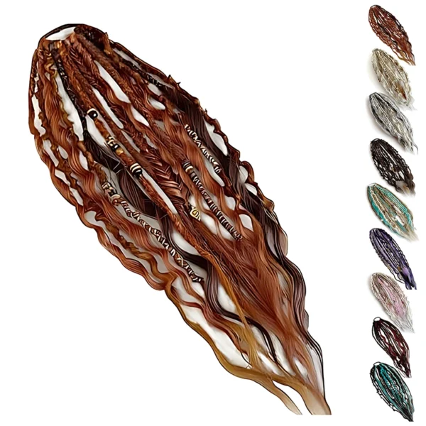 Stretchy dreadlock ponytail-red Stretchy dreadlock ponytail-red