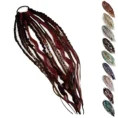 Stretchy dreadlock ponytail-red&black